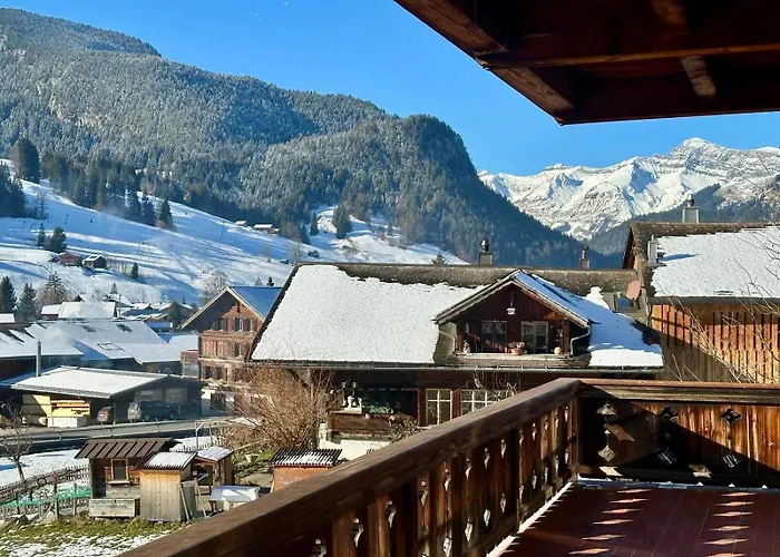 Dom wakacyjny Swiss Peaks Haven With Unparalleled Views Gstaad